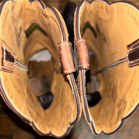 JB Dillon Women’s 10B Cowboy Boots Brown Leather Western Boots Made in Mexico - Picture 7 of 9